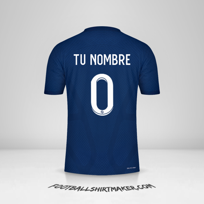 Jersey Paris Saint Germain 2022/2023 -  tu nombre - 0