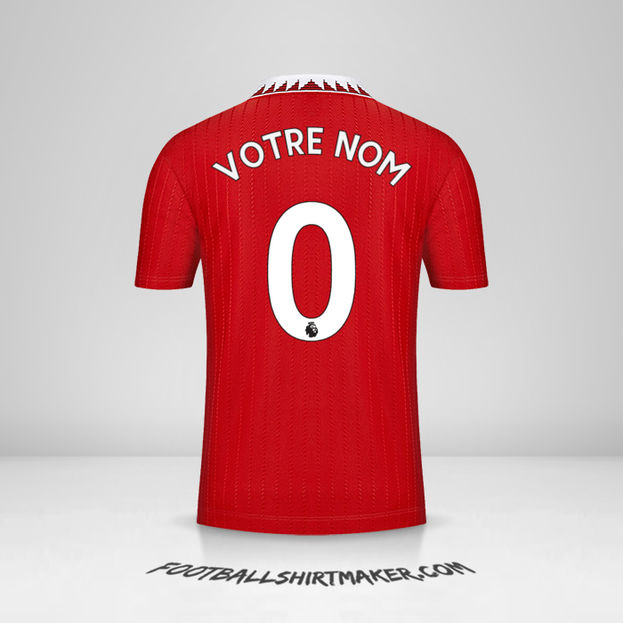 Maillot Manchester United 2022/2023 -  votre nom - 0