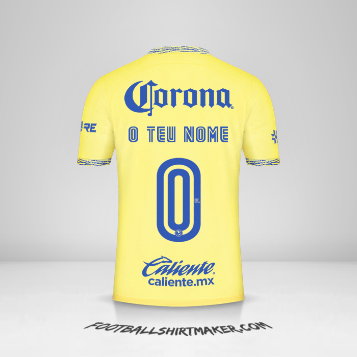 Camisola Club America 2022/2023 -  o teu nome - 0