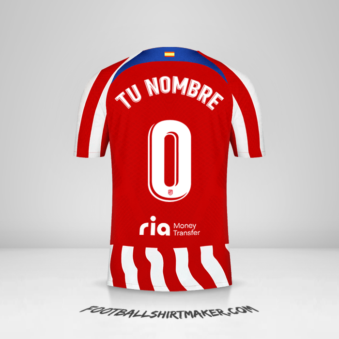 Camiseta Atletico Madrid 2022/2023 -  tu nombre - 0