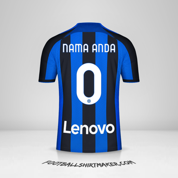 Jersey Inter 2022/2023 -  nama anda - 0