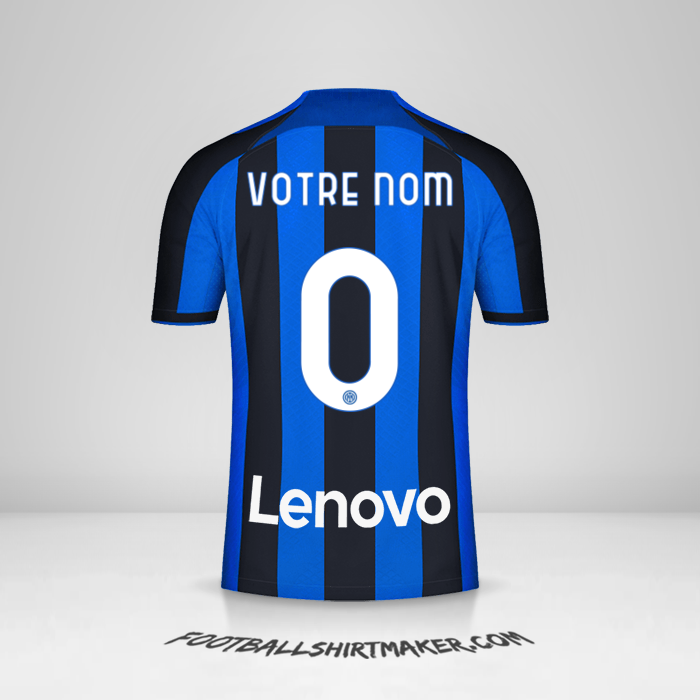 Maillot Inter 2022/2023 -  votre nom - 0