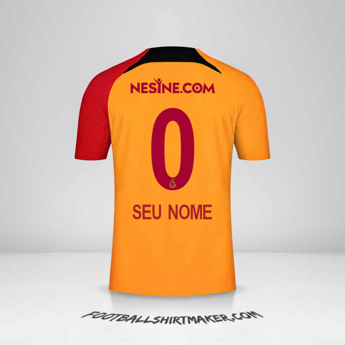 Camisa Galatasaray SK 2022/2023 -  seu nome - 0