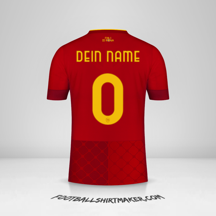 Trikot AS Roma 2022/2023 -  dein name - 0