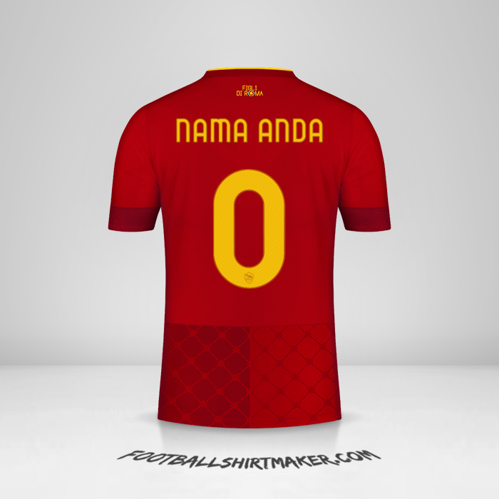 Jersey AS Roma 2022/2023 -  nama anda - 0