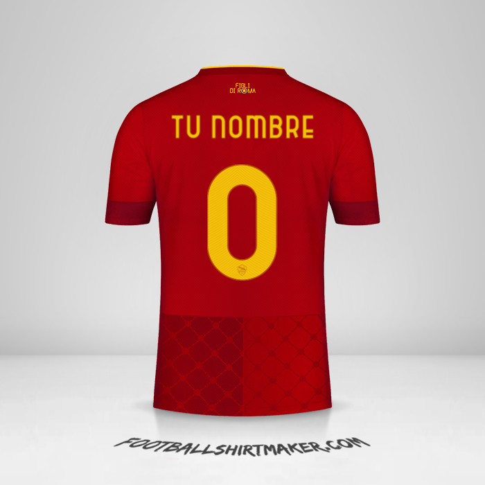 Camiseta AS Roma 2022/2023 -  tu nombre - 0