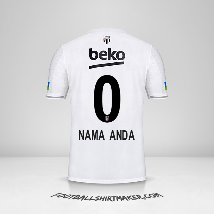 Jersey Besiktas JK 2022/2023 -  nama anda - 0