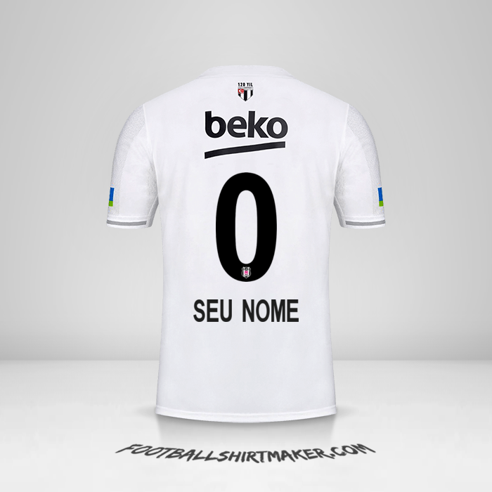 Camisa Besiktas JK 2022/2023 -  seu nome - 0