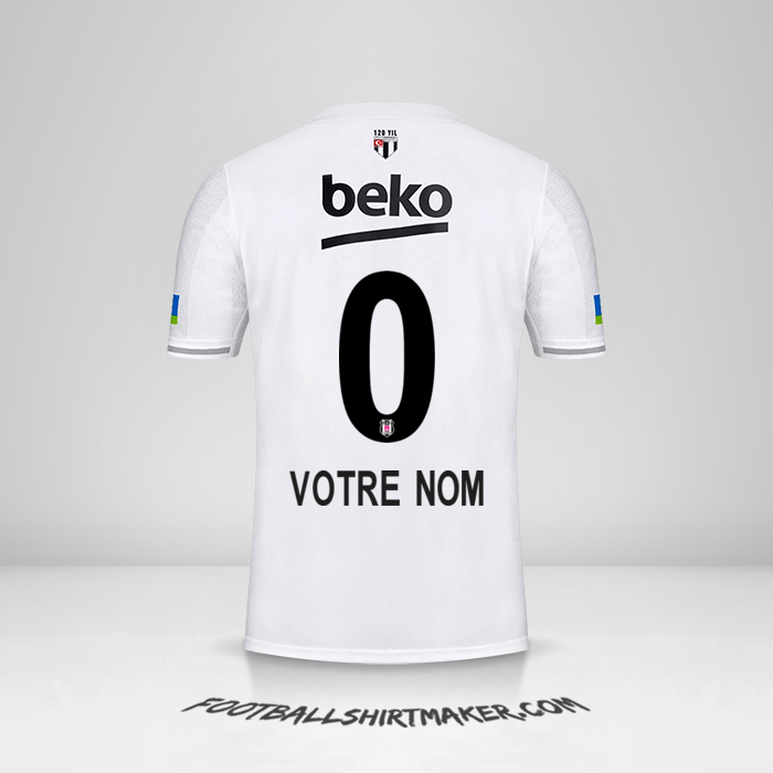 Maillot Besiktas JK 2022/2023 -  votre nom - 0