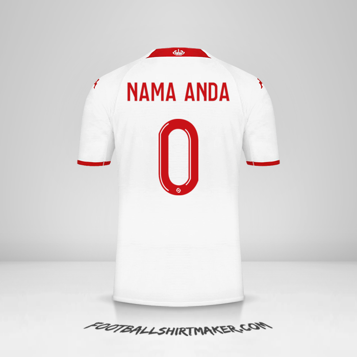 Jersey As Monaco 2022/2023 -  nama anda - 0