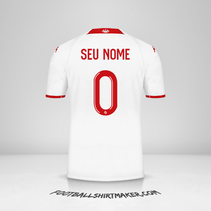 Camisa As Monaco 2022/2023 -  seu nome - 0