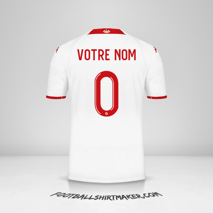 Maillot As Monaco 2022/2023 -  votre nom - 0