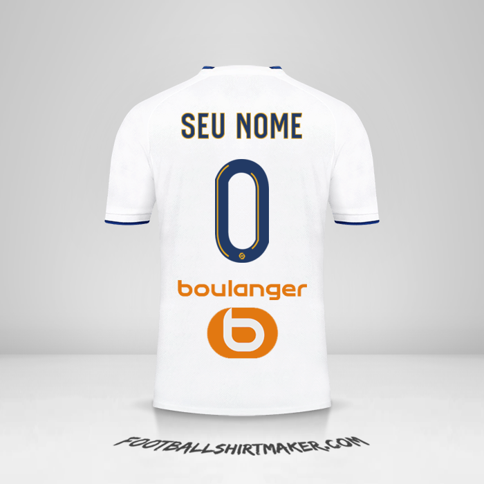 Camisa Olympique de Marseille 2022/2023 -  seu nome - 0