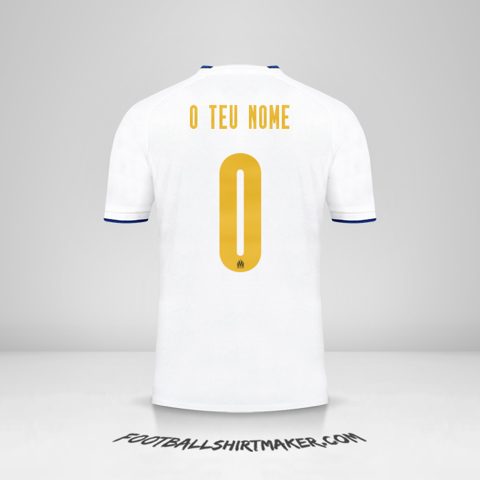 Camisola Olympique de Marseille 2022/2023 Cup -  o teu nome - 0