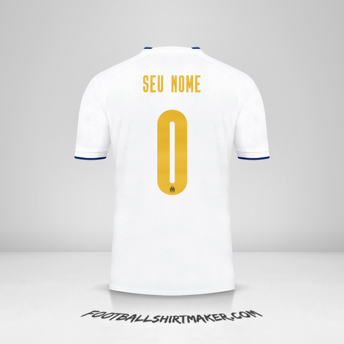 Camisa Olympique de Marseille 2022/2023 Cup -  seu nome - 0