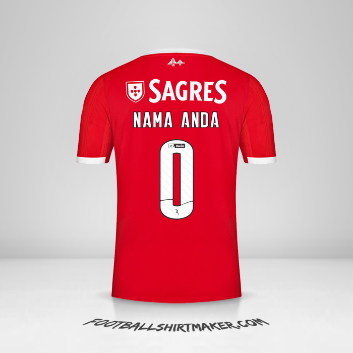 Jersey SL Benfica 2022/2023 -  nama anda - 0