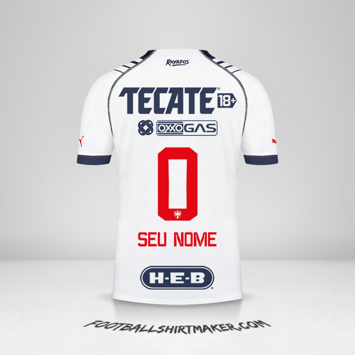 Camisa Monterrey 2022/2023 -  seu nome - 0