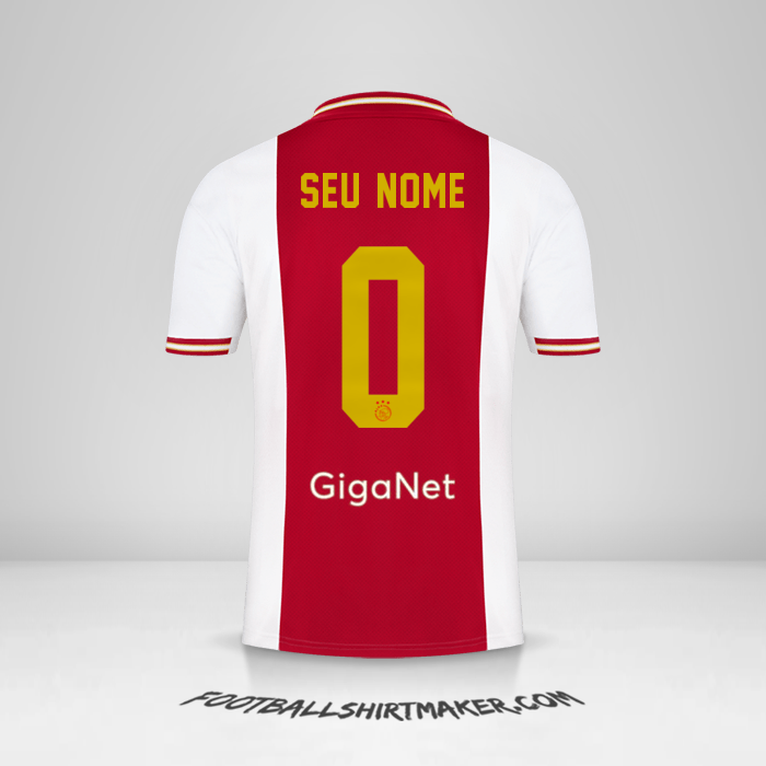 Camisa AFC Ajax 2022/2023 -  seu nome - 0