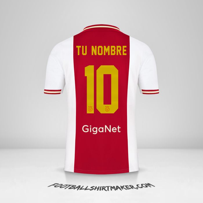 Jersey AFC Ajax 2022/2023 número 10 tu nombre