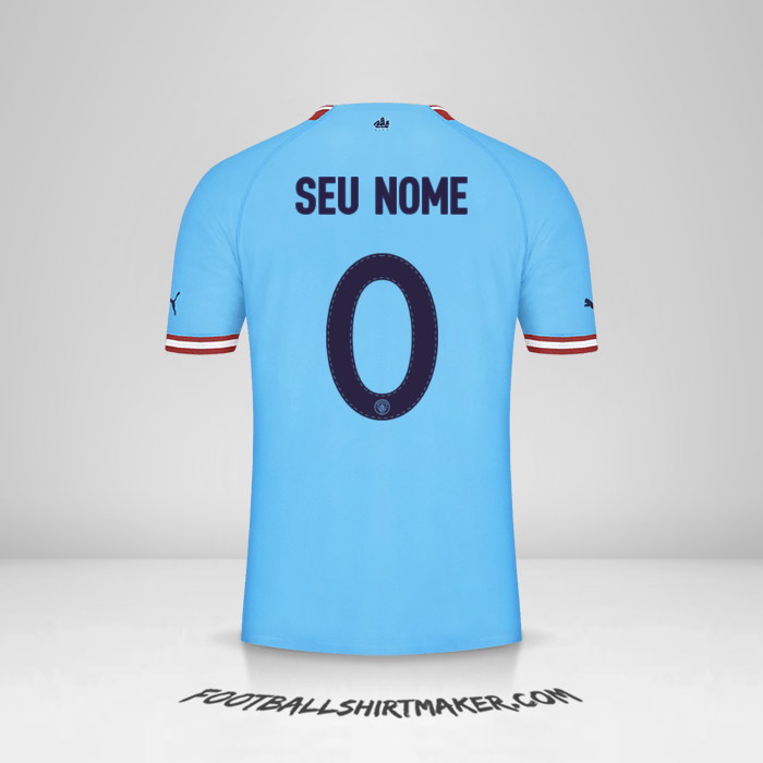 Camisa Manchester City 2022/2023 Cup -  seu nome - 0