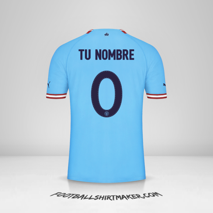 Jersey Manchester City 2022/2023 Cup -  tu nombre - 0