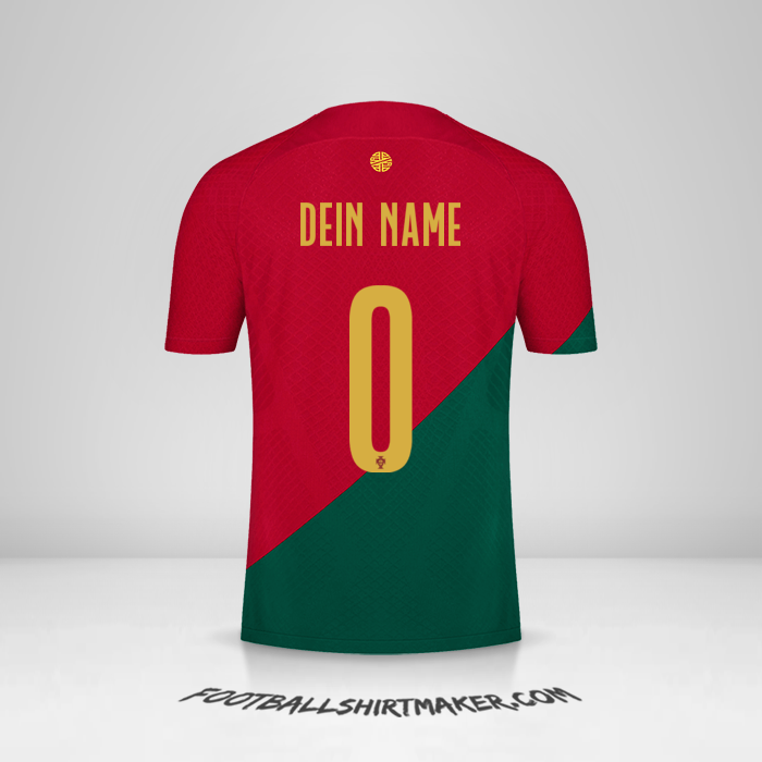 Trikot Portugal 2022 -  dein name - 0