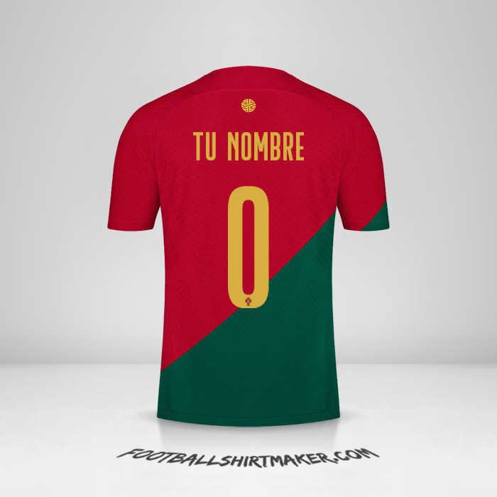 Jersey Portugal 2022 -  tu nombre - 0