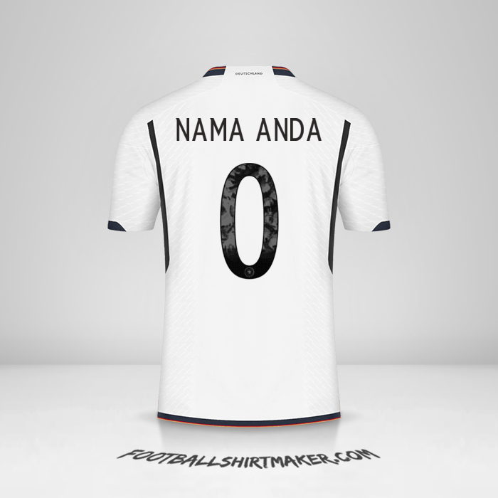 Jersey Jerman 2022 -  nama anda - 0