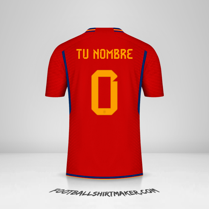 Camiseta España 2022 -  tu nombre - 0