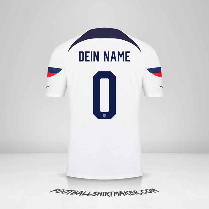 Trikot Vereinigte Staaten 2022 -  dein name - 0