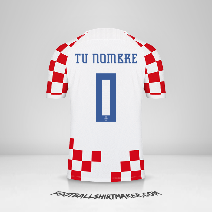 Camiseta Croacia 2022 -  tu nombre - 0