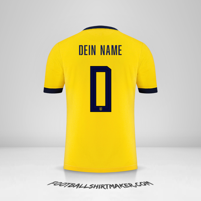 Trikot Ecuador 2022 -  dein name - 0