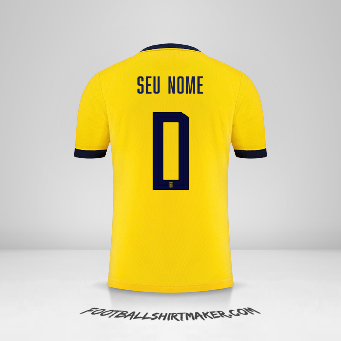 Camisa Equador 2022 -  seu nome - 0