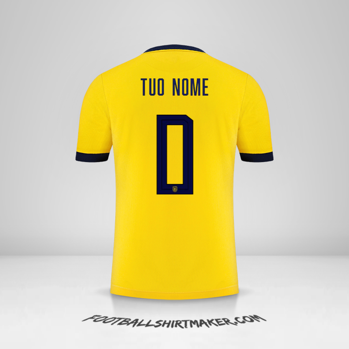 Maglia Ecuador 2022 -  tuo nome - 0