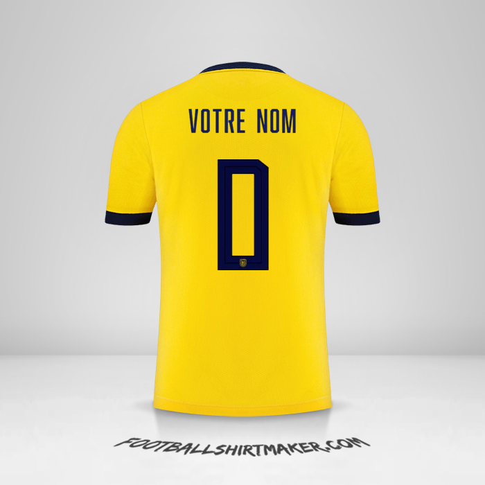 Maillot Équateur 2022 -  votre nom - 0