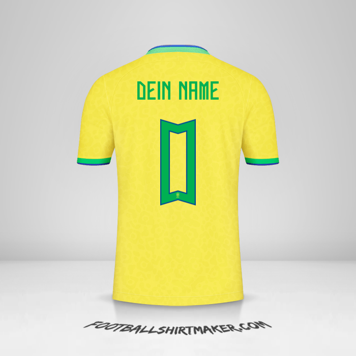 Trikot Brasilien 2022 -  dein name - 0