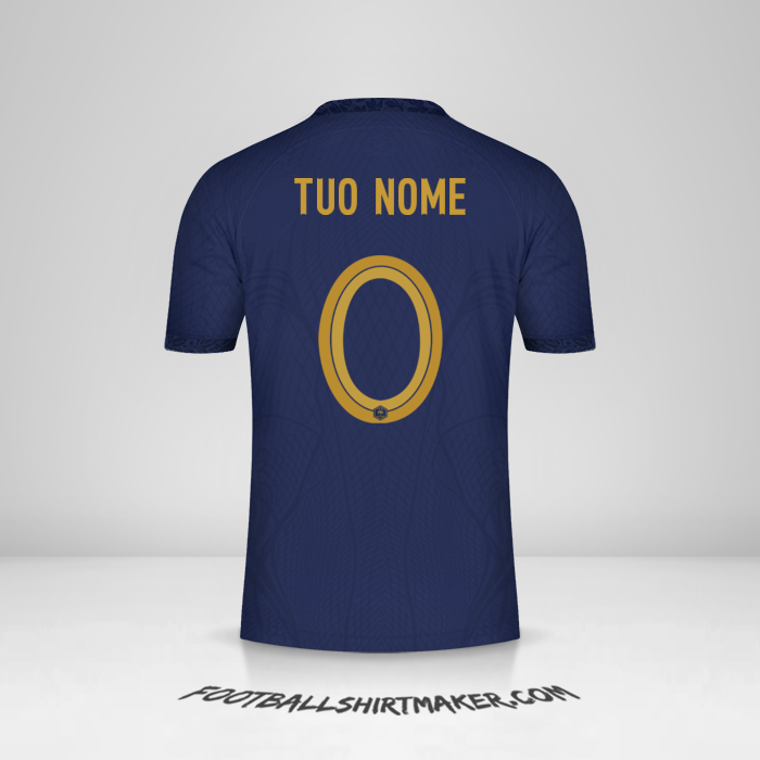 Maglia Francia 2022 -  tuo nome - 0