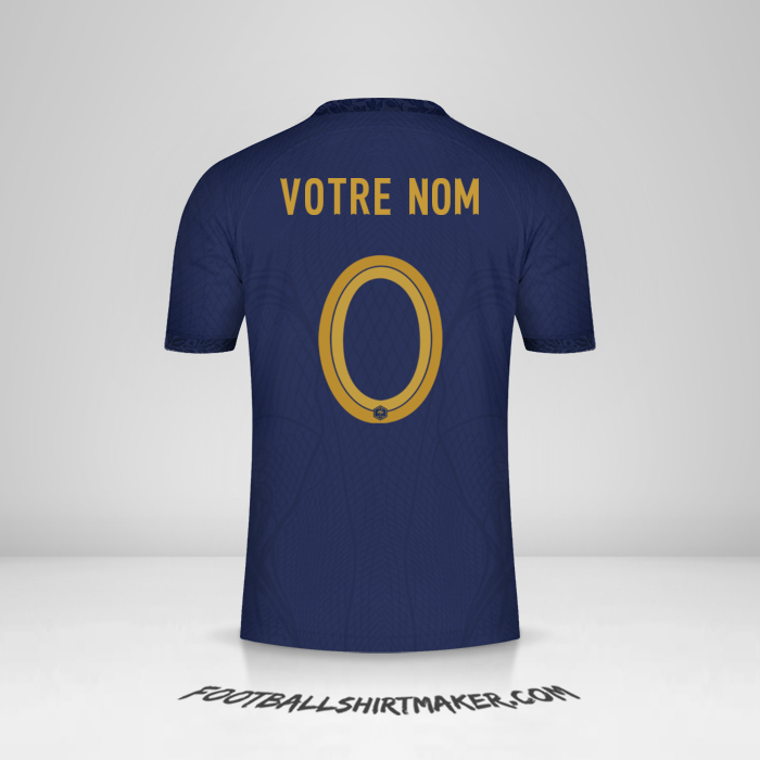 Maillot France 2022 -  votre nom - 0