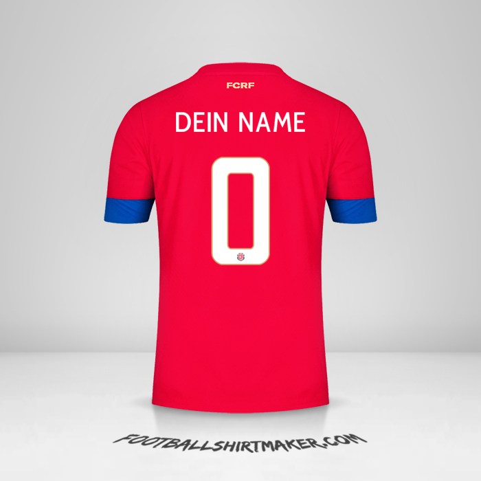 Trikot Costa Rica 2022 -  dein name - 0