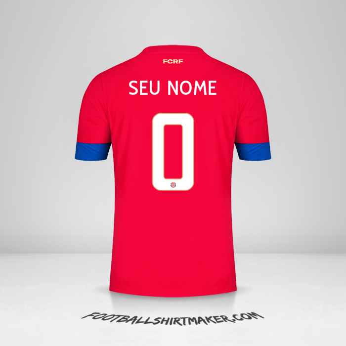 Camisa Costa Rica 2022 -  seu nome - 0