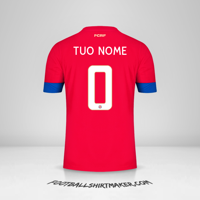 Maglia Costa Rica 2022 -  tuo nome - 0