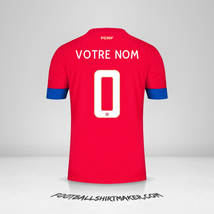 Maillot Costa Rica 2022 -  votre nom - 0