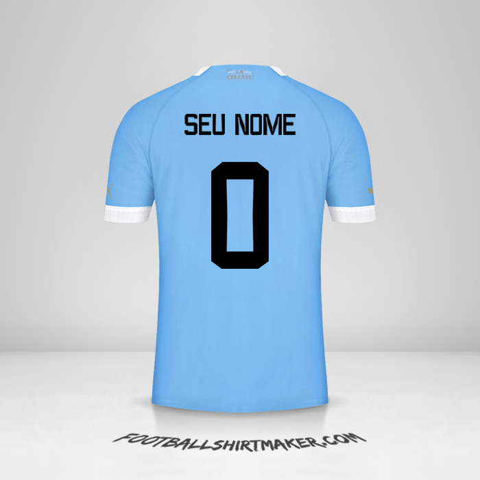 Camisa Uruguai 2022 -  seu nome - 0