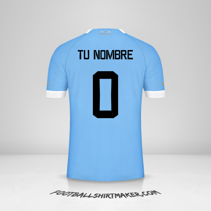 Camiseta Uruguay 2022 -  tu nombre - 0