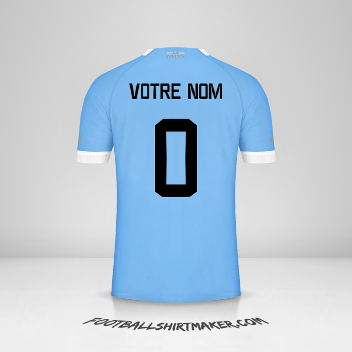 Maillot Uruguay 2022 -  votre nom - 0