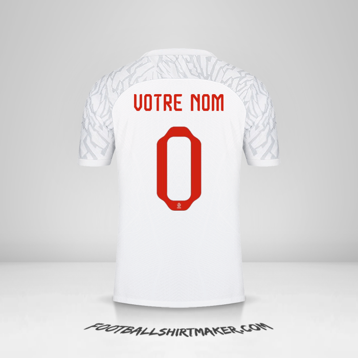 Maillot Pologne 2022 -  votre nom - 0