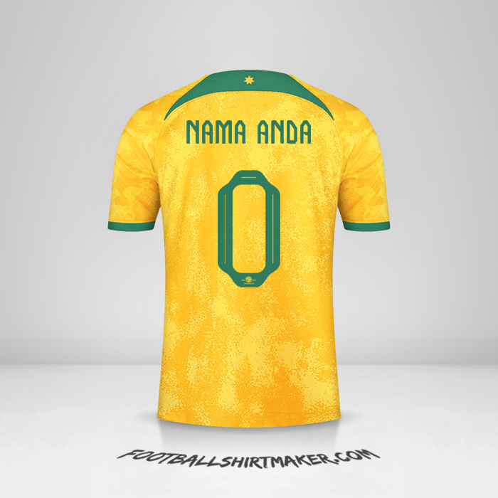 Jersey Australia 2022 -  nama anda - 0