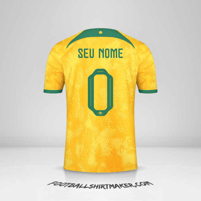 Camisa Austrália 2022 -  seu nome - 0