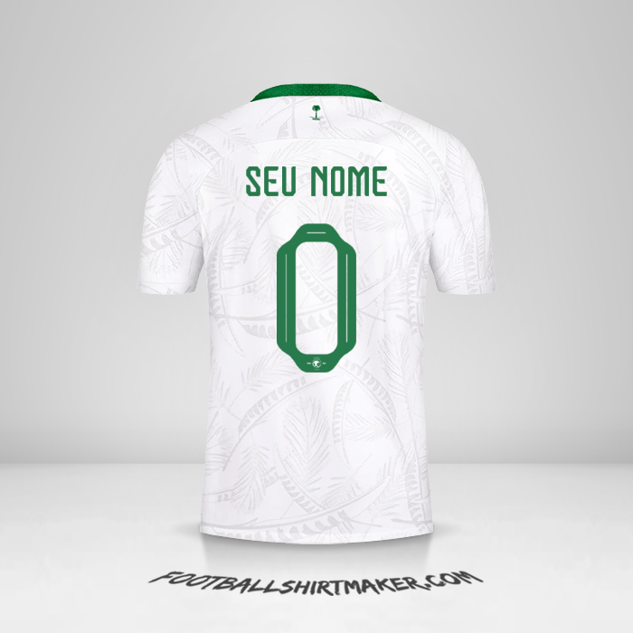 Camisa Arábia Saudita 2022 -  seu nome - 0