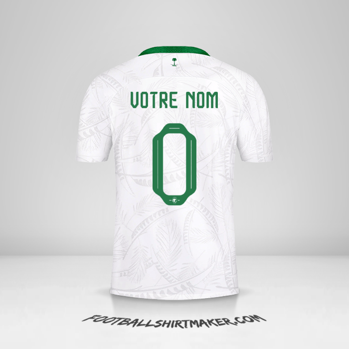 Maillot Arabie Saoudite 2022 -  votre nom - 0